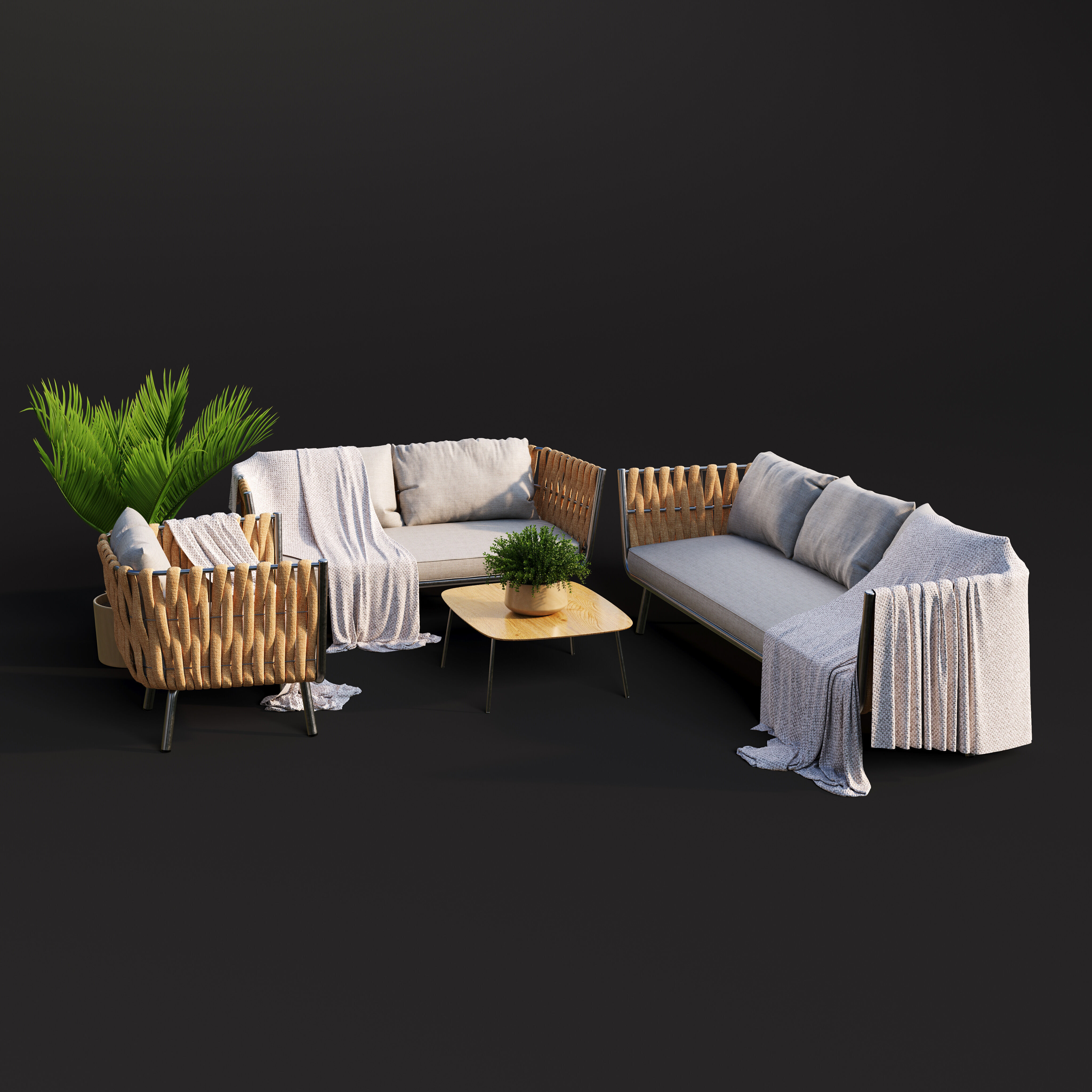 Archmodels vol 302 - patio furniture sets 3D model_25