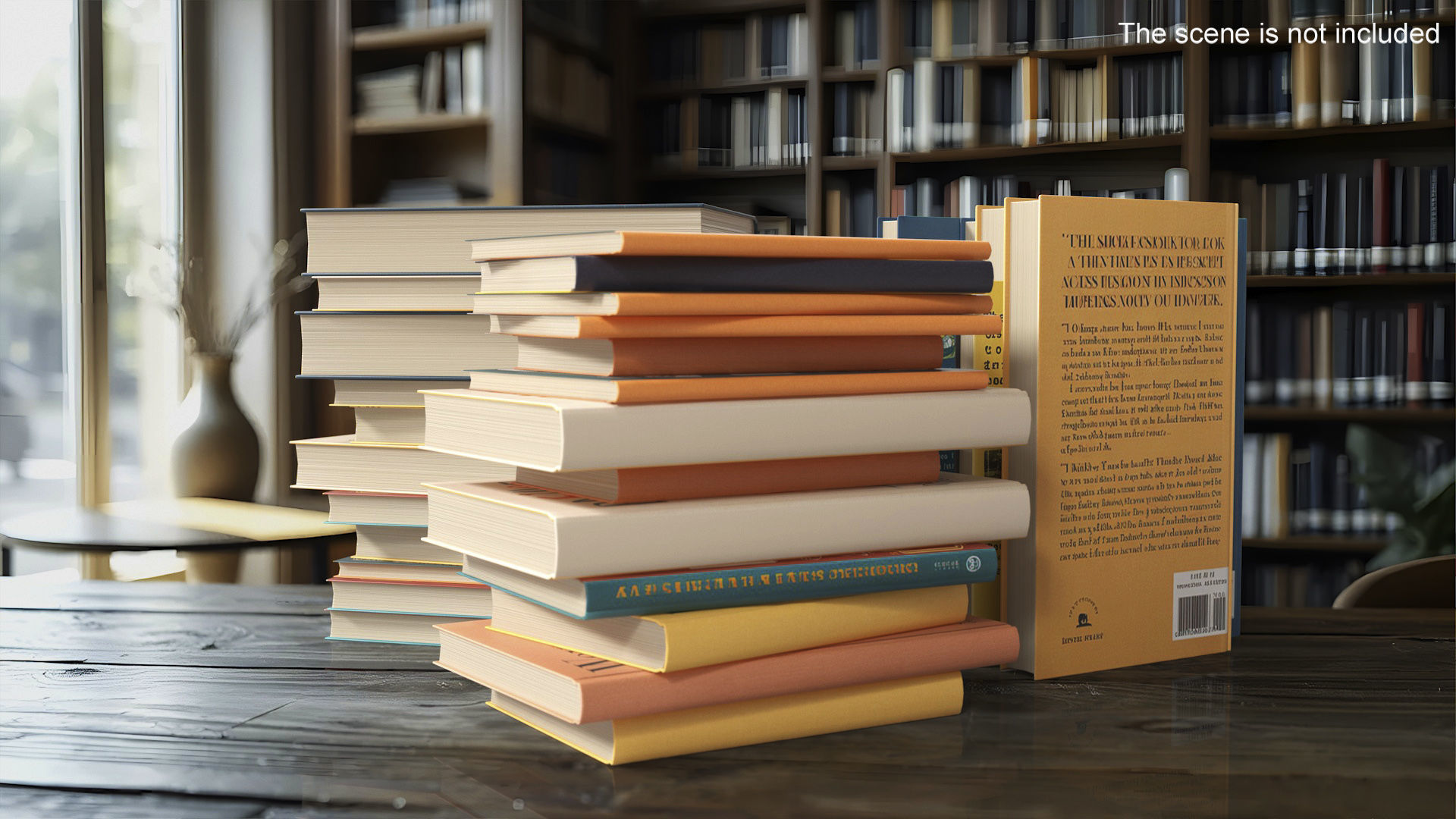 Pile of Books 3D model_2