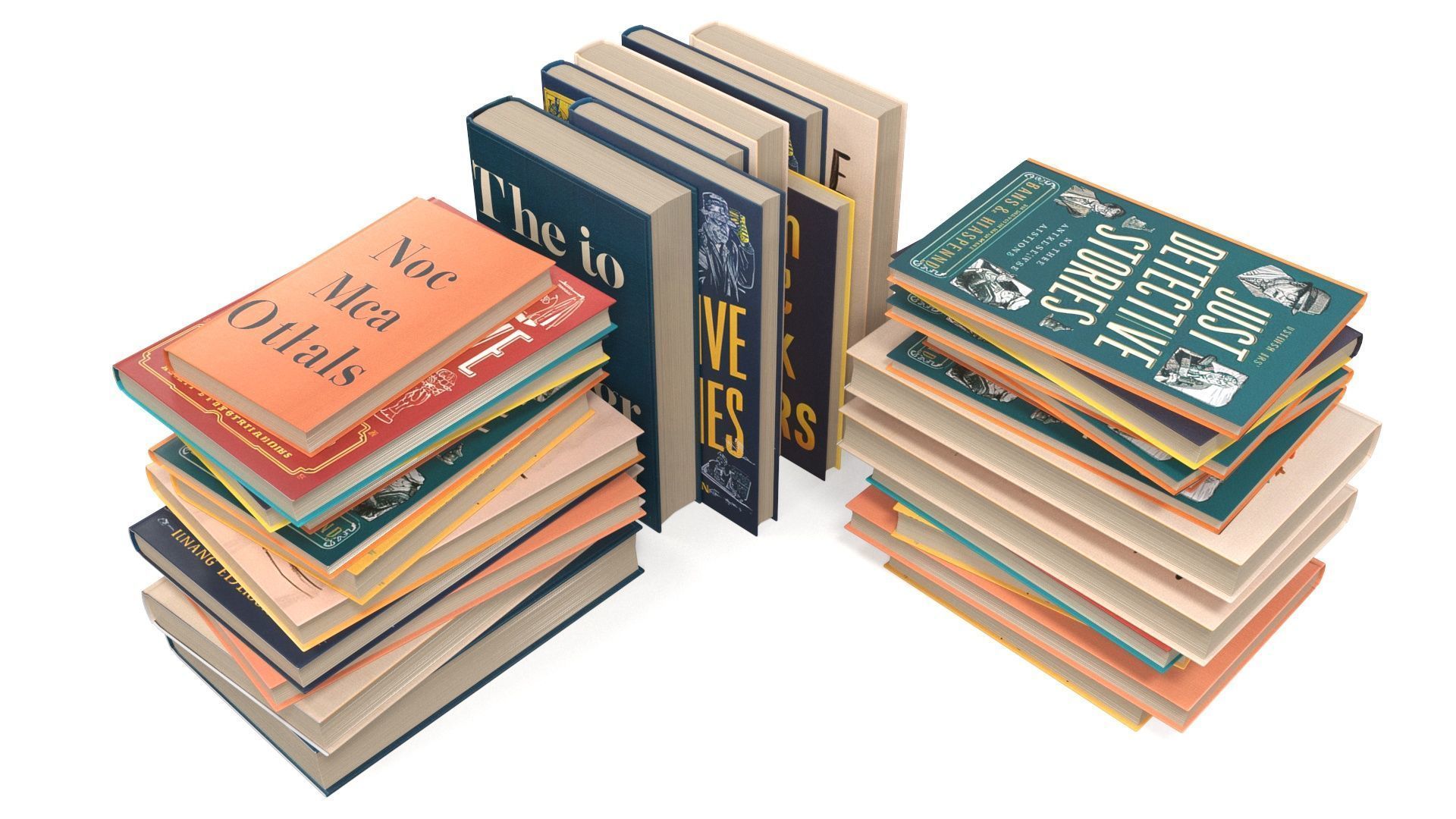 Pile of Books 3D model_13