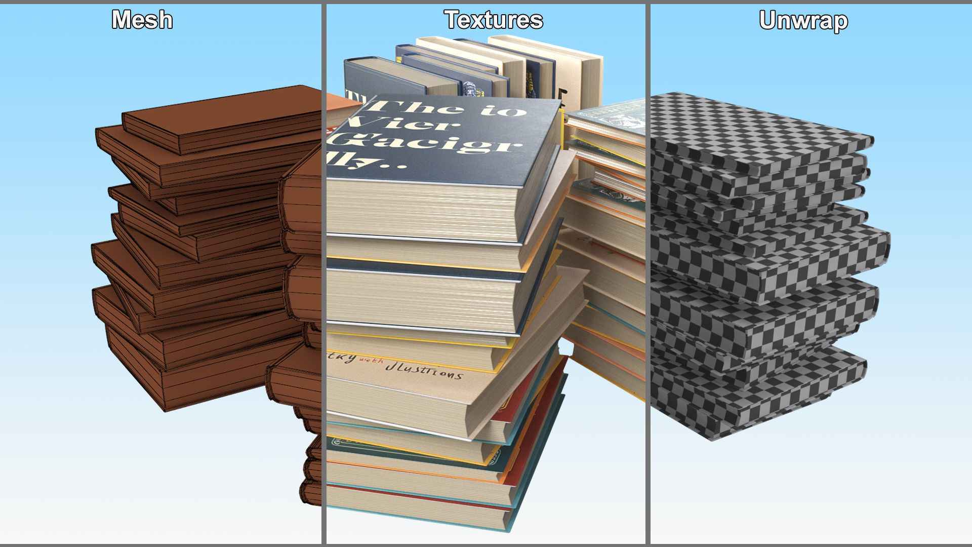 Pile of Books 3D model_19