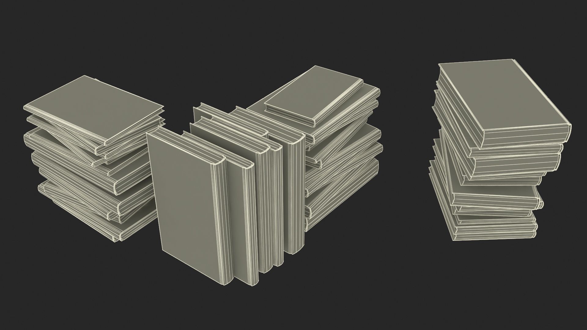 Pile of Books 3D model_38