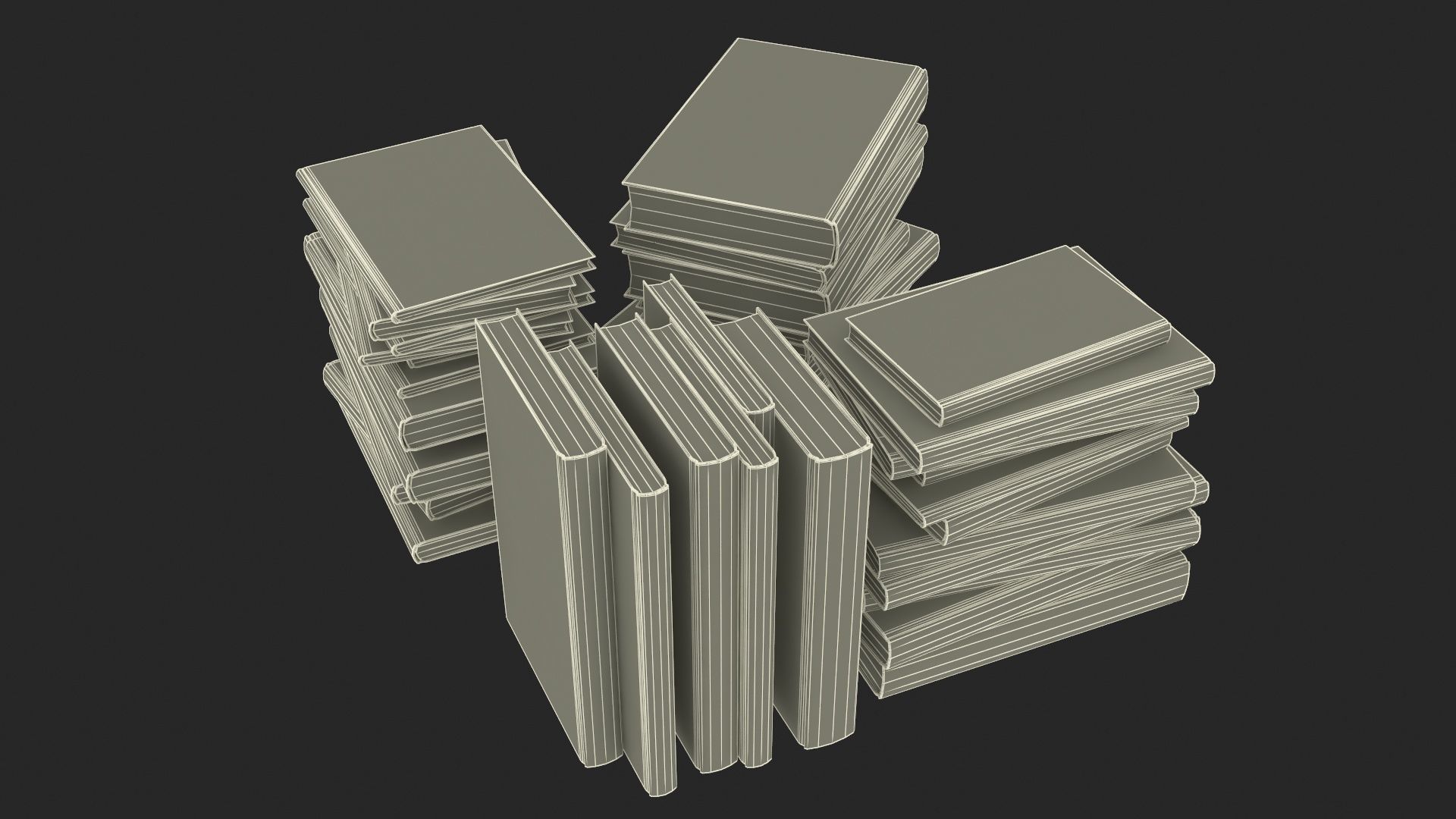 Pile of Books 3D model_29