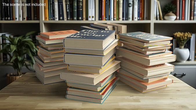 Pile of Books 3D model