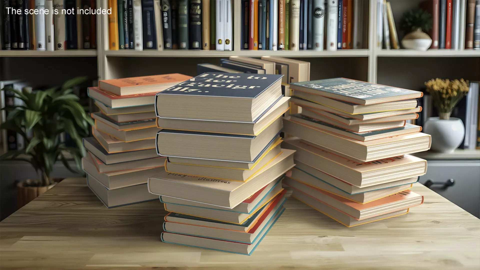 Pile of Books 3D model_0