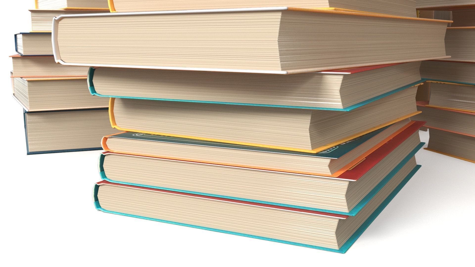 Pile of Books 3D model_15