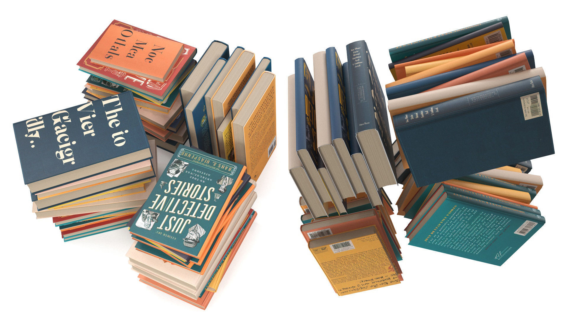 Pile of Books 3D model_10