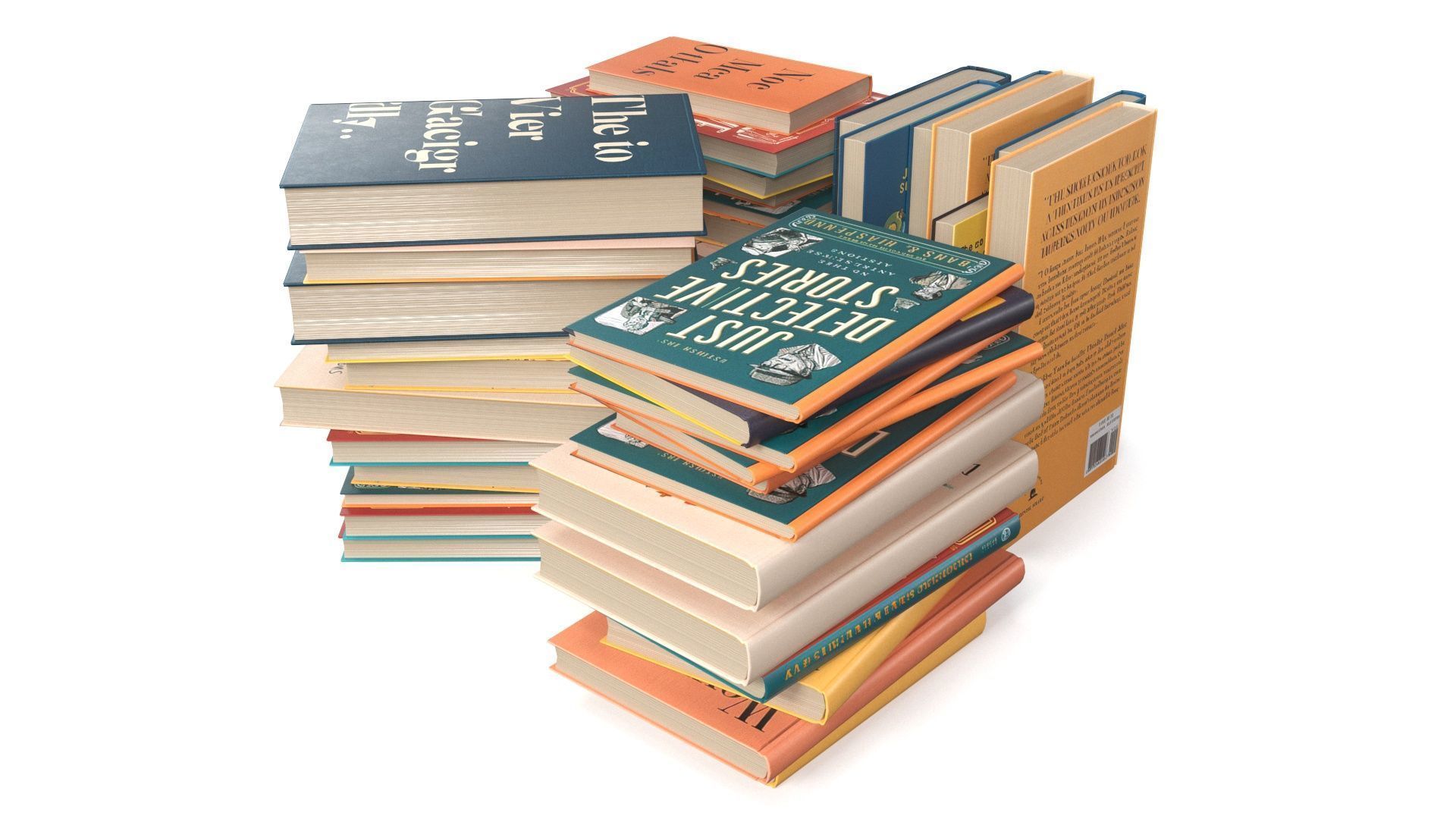 Pile of Books 3D model_8