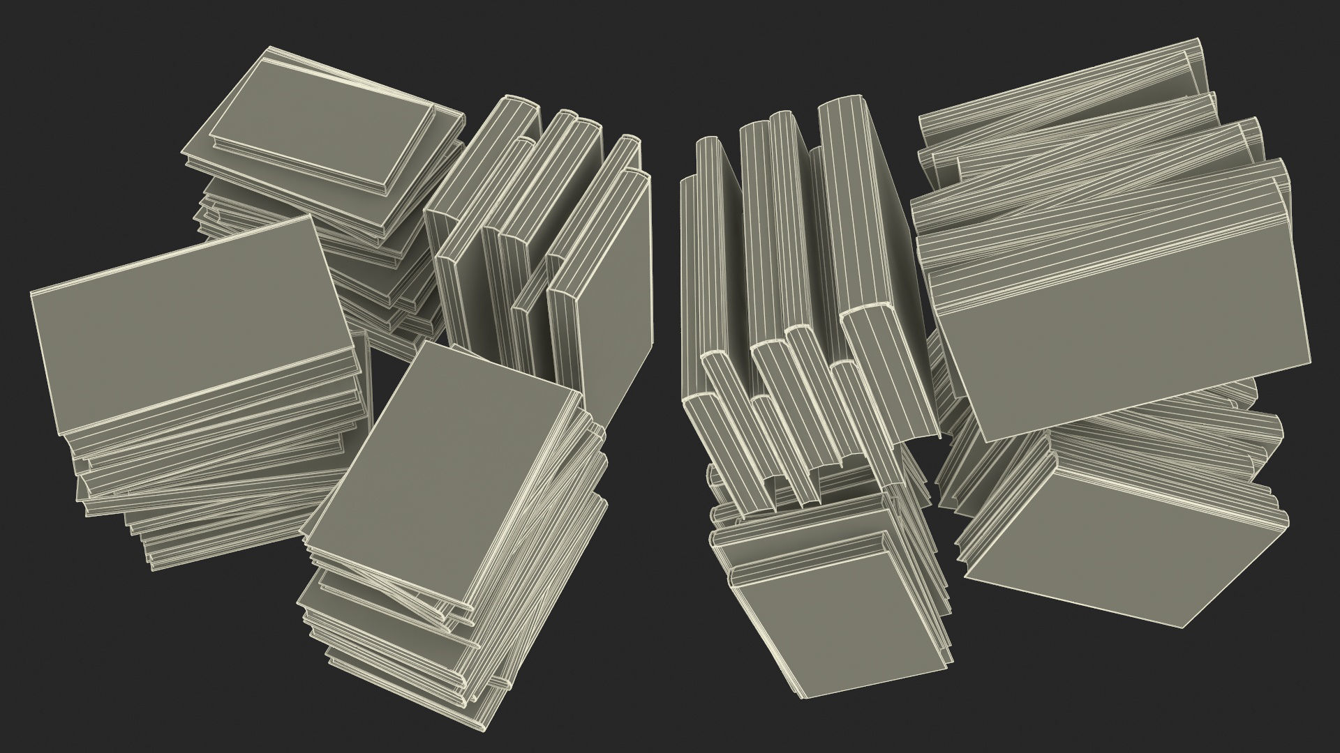 Pile of Books 3D model_32