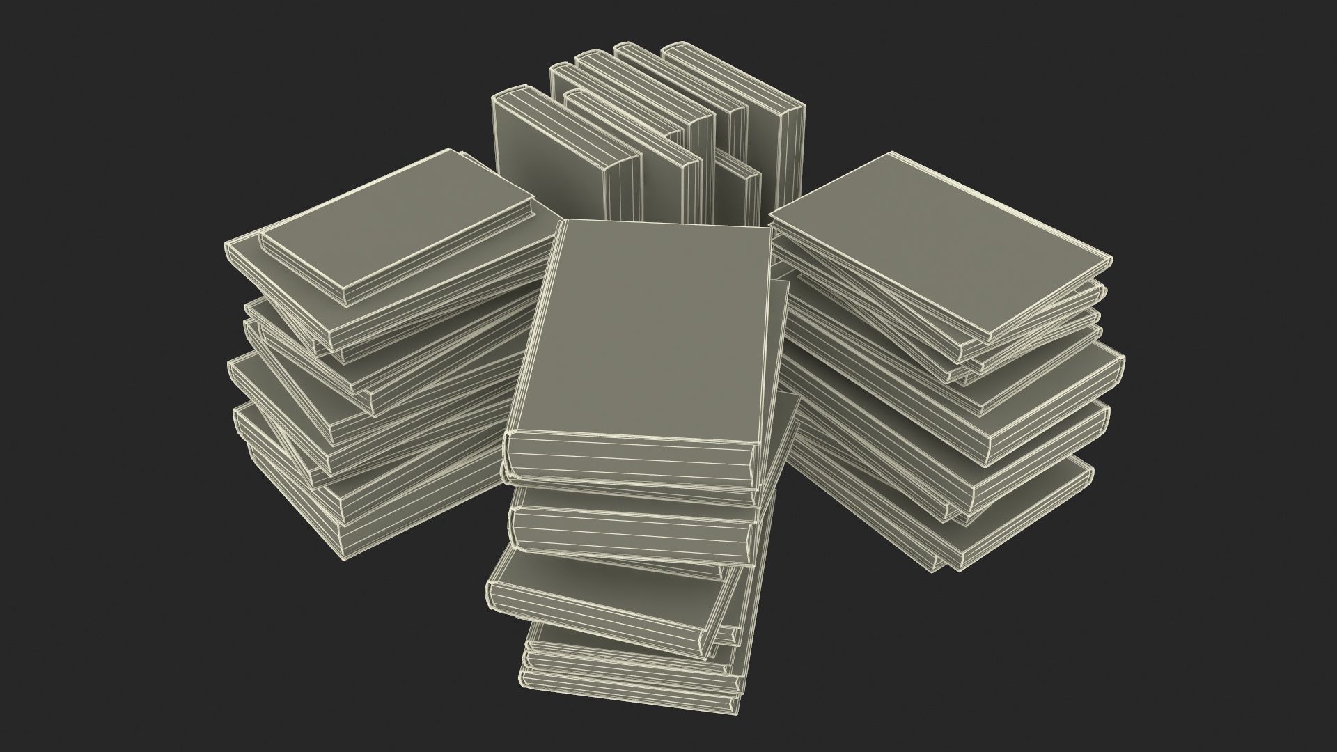 Pile of Books 3D model_28