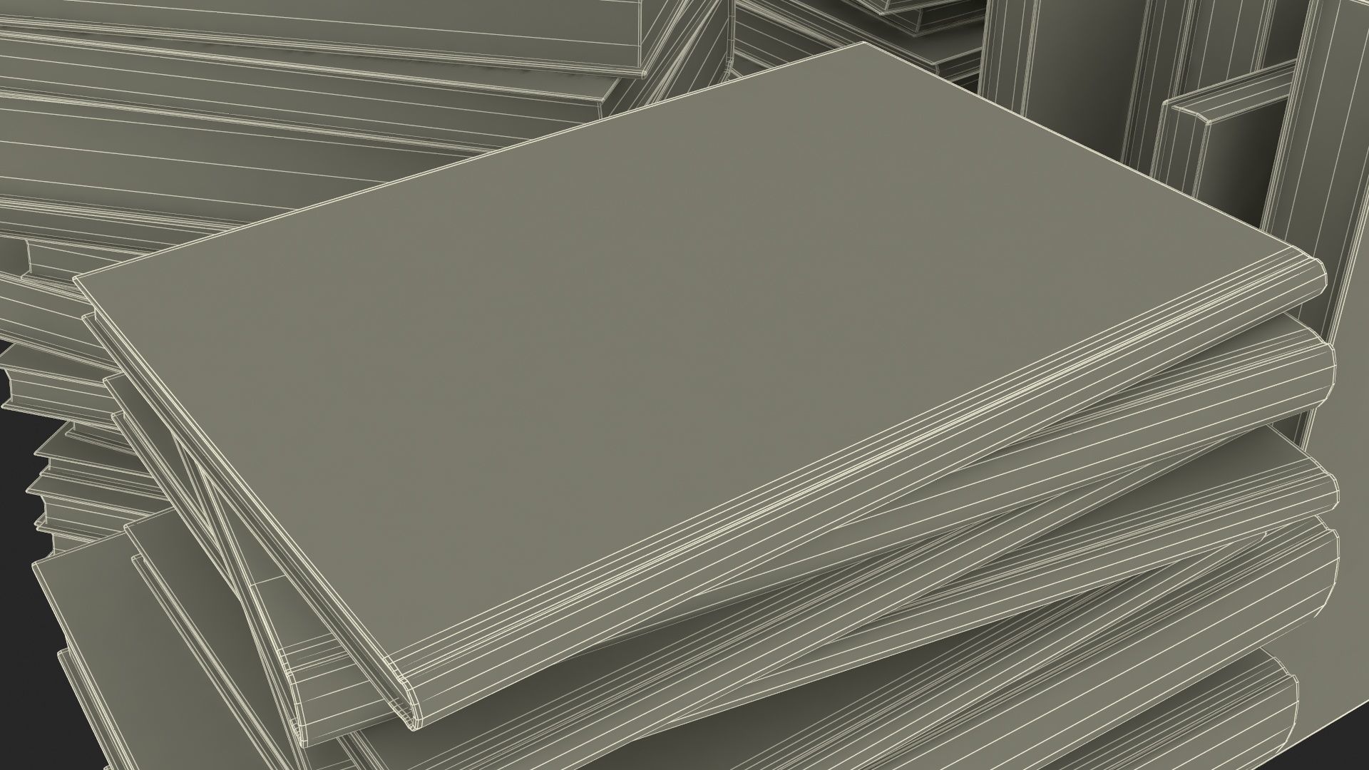 Pile of Books 3D model_35