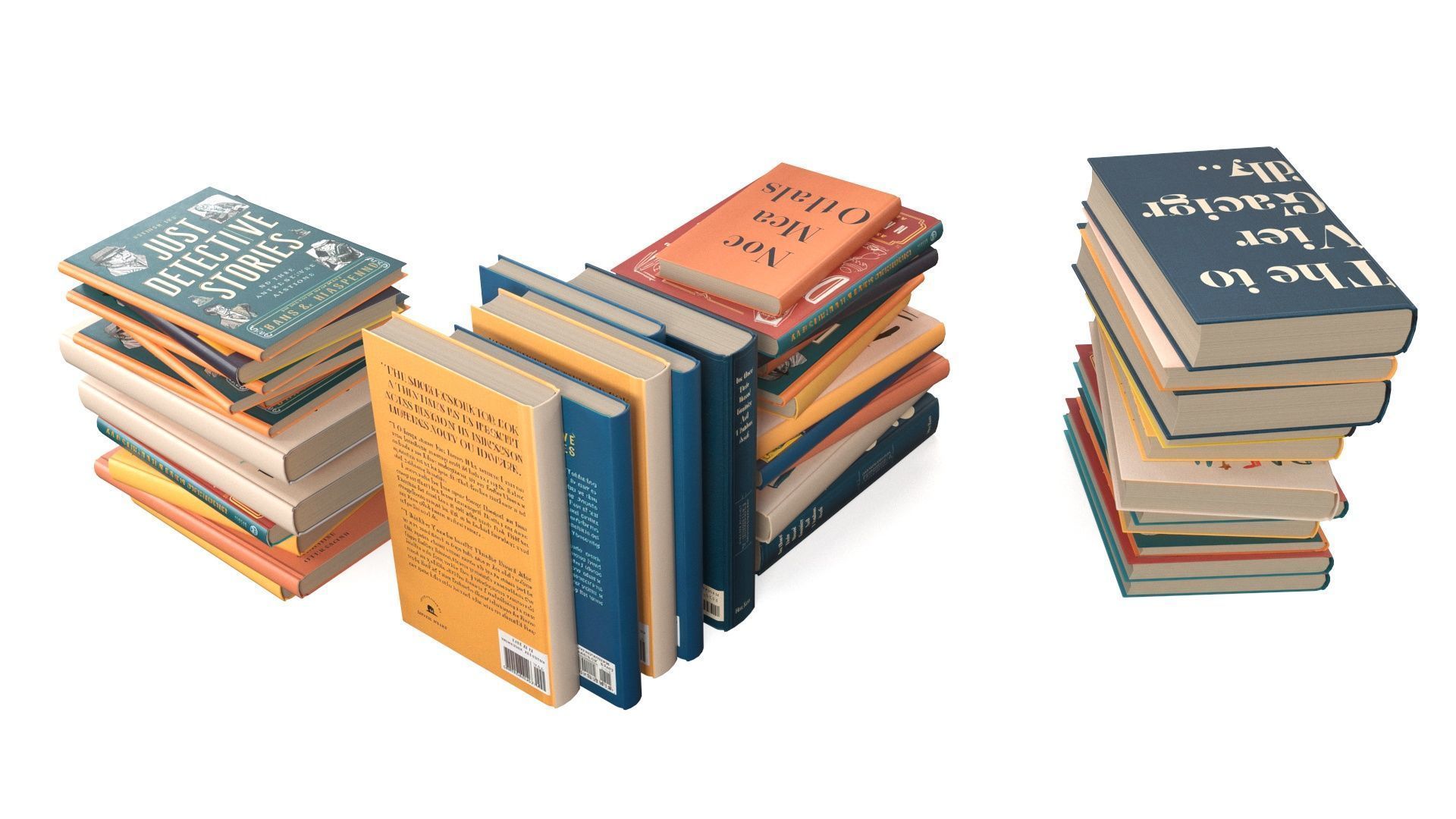Pile of Books 3D model_11