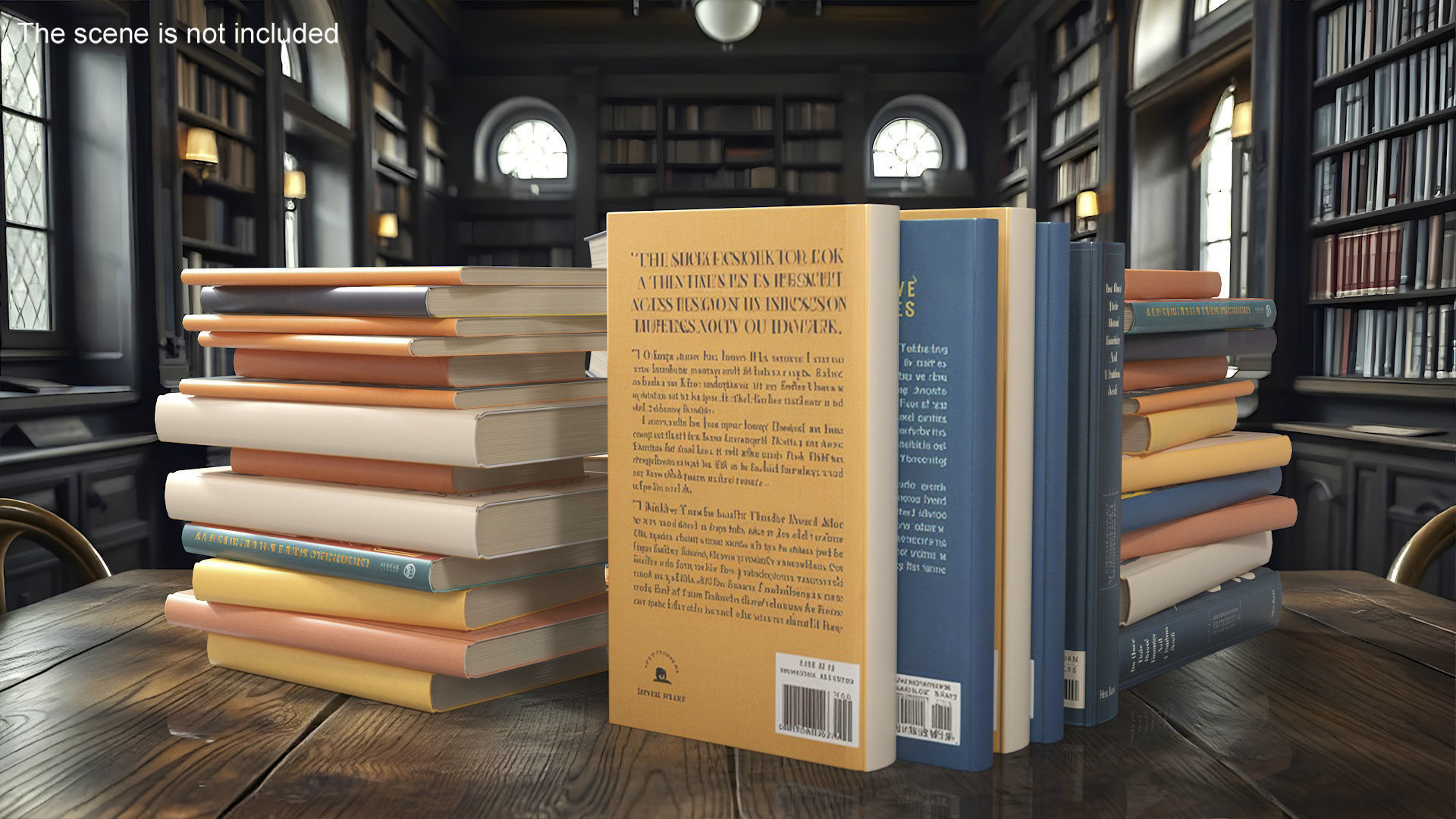 Pile of Books 3D model_1