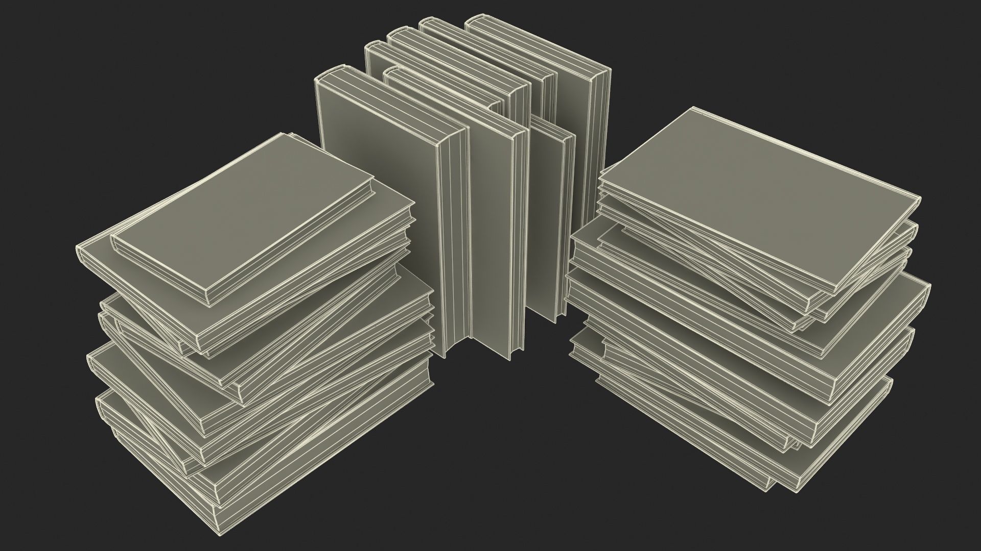 Pile of Books 3D model_40