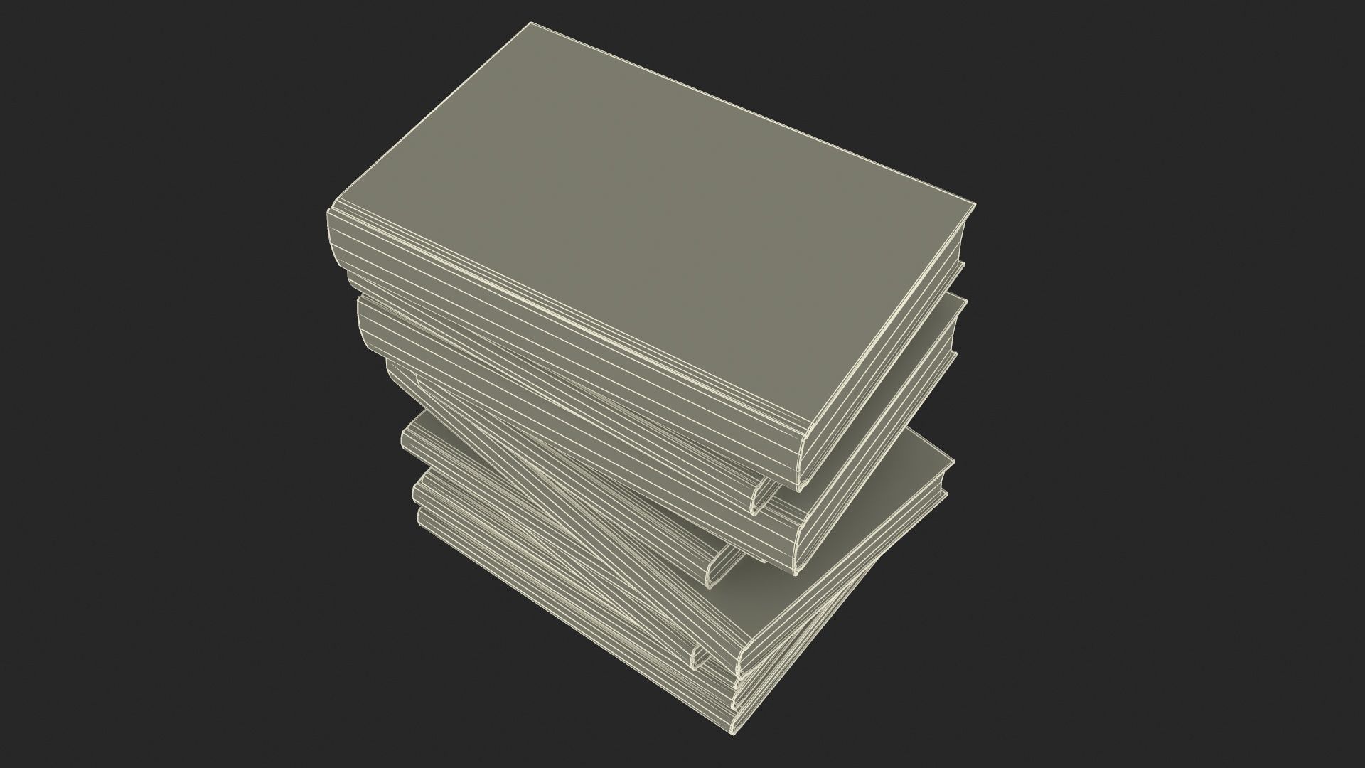 Pile of Books 3D model_39