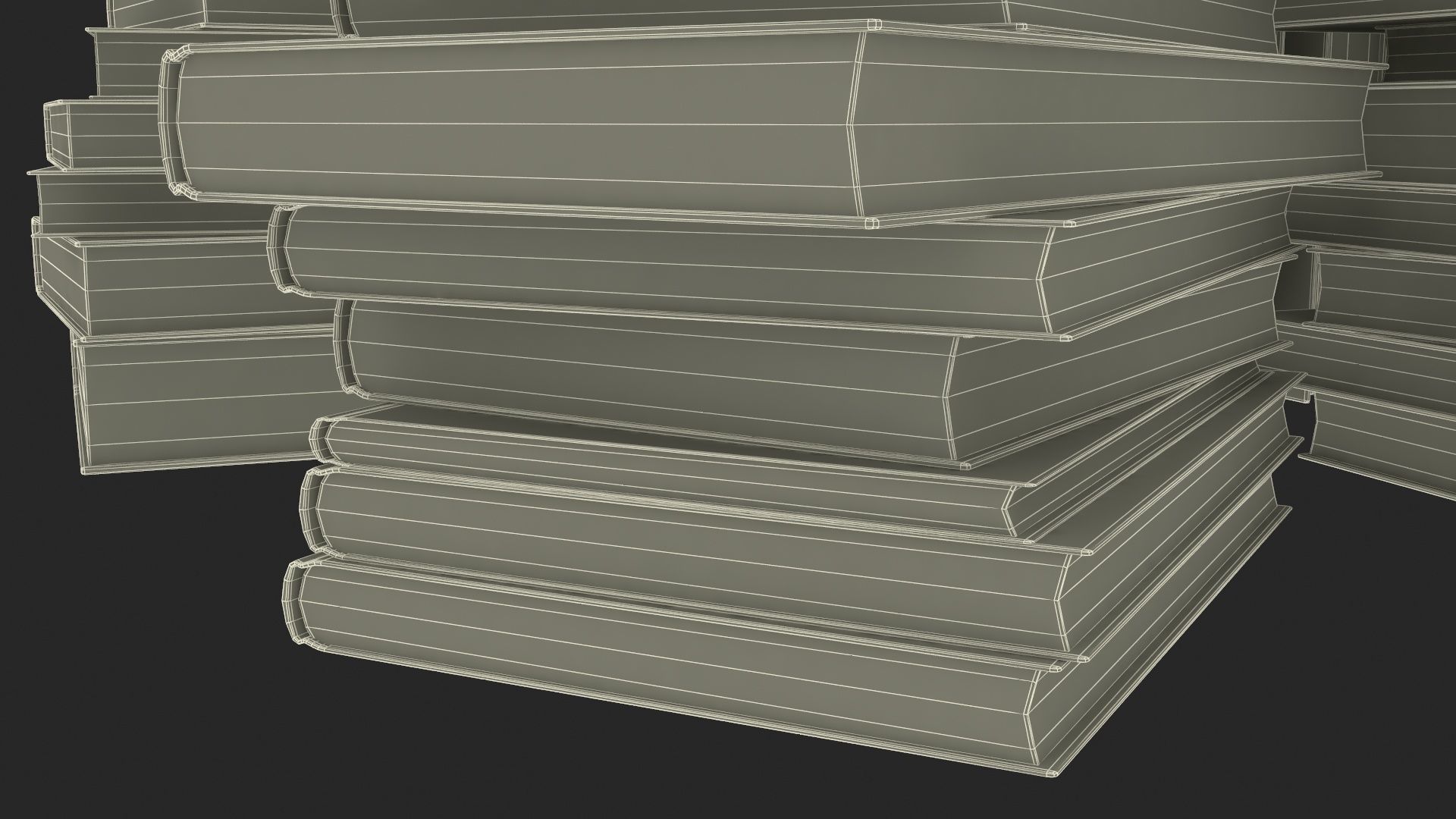 Pile of Books 3D model_34