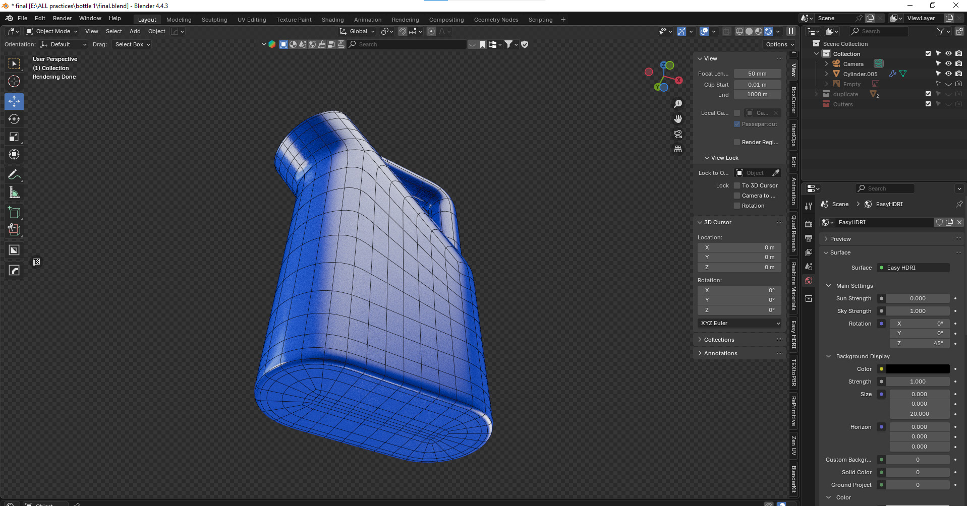 Tub Jug 3d Model Low-poly 3D model_14
