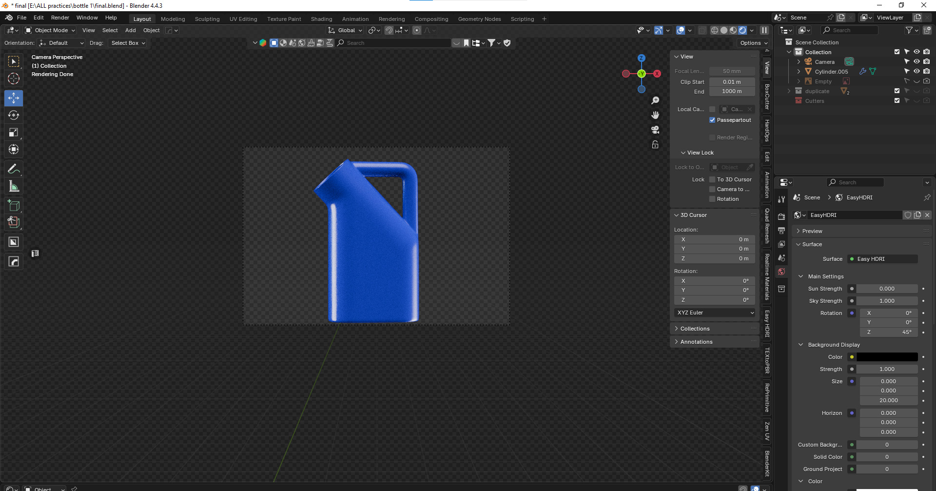 Tub Jug 3d Model Low-poly 3D model_12