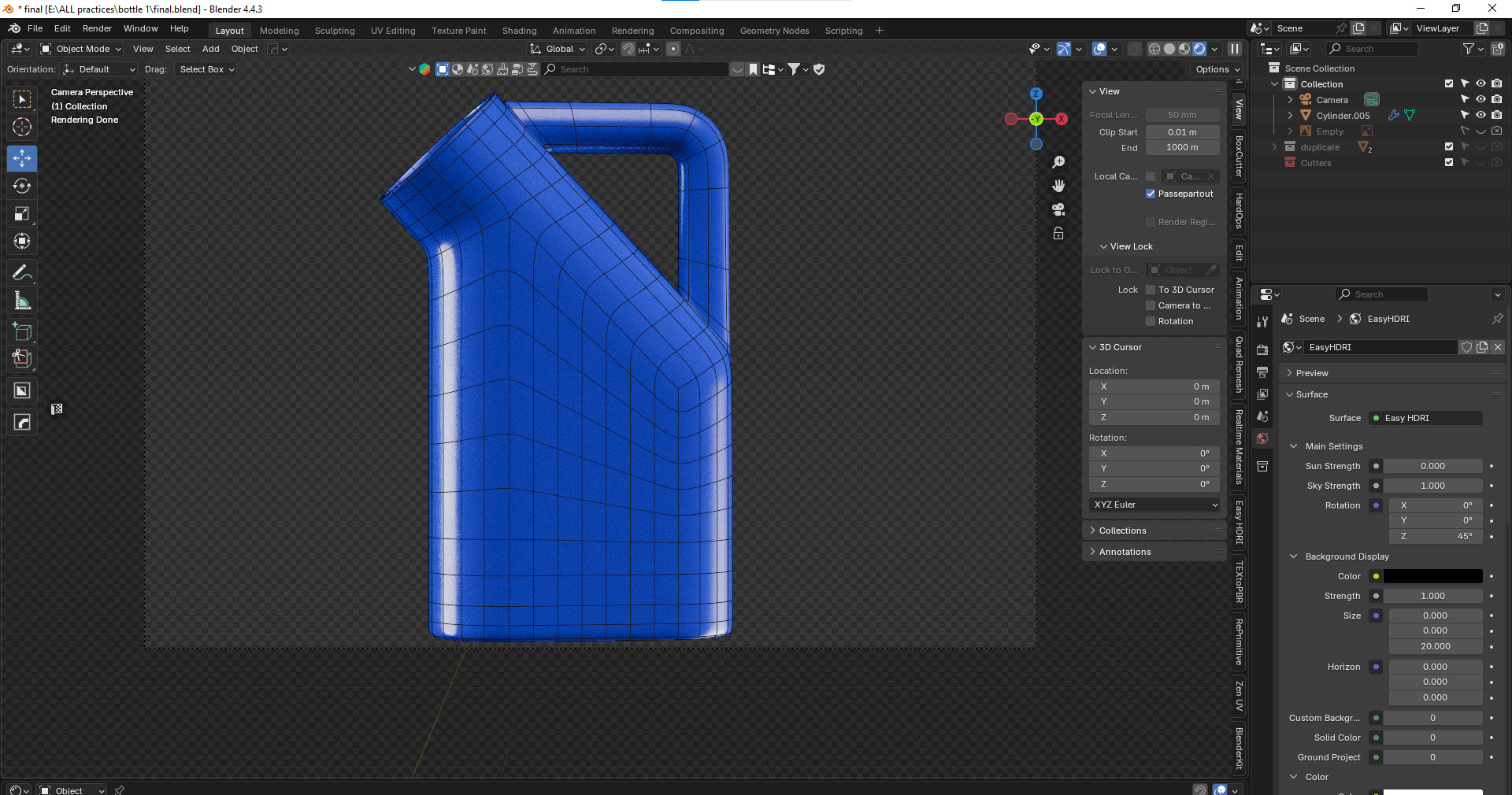 Tub Jug 3d Model Low-poly 3D model_13