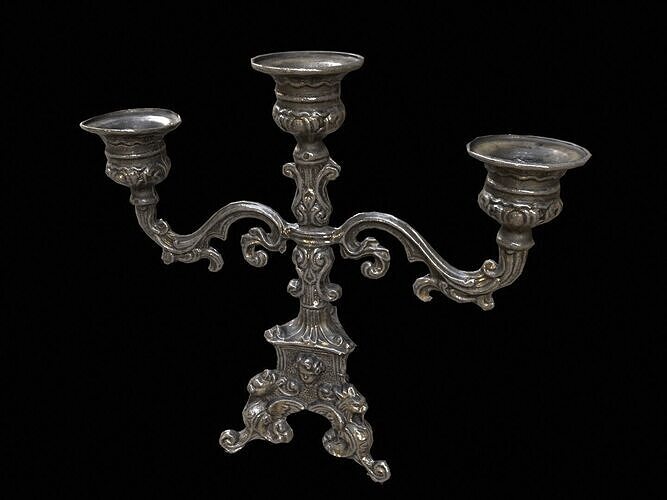 Candlestick Stand PBR Low-poly 3D model