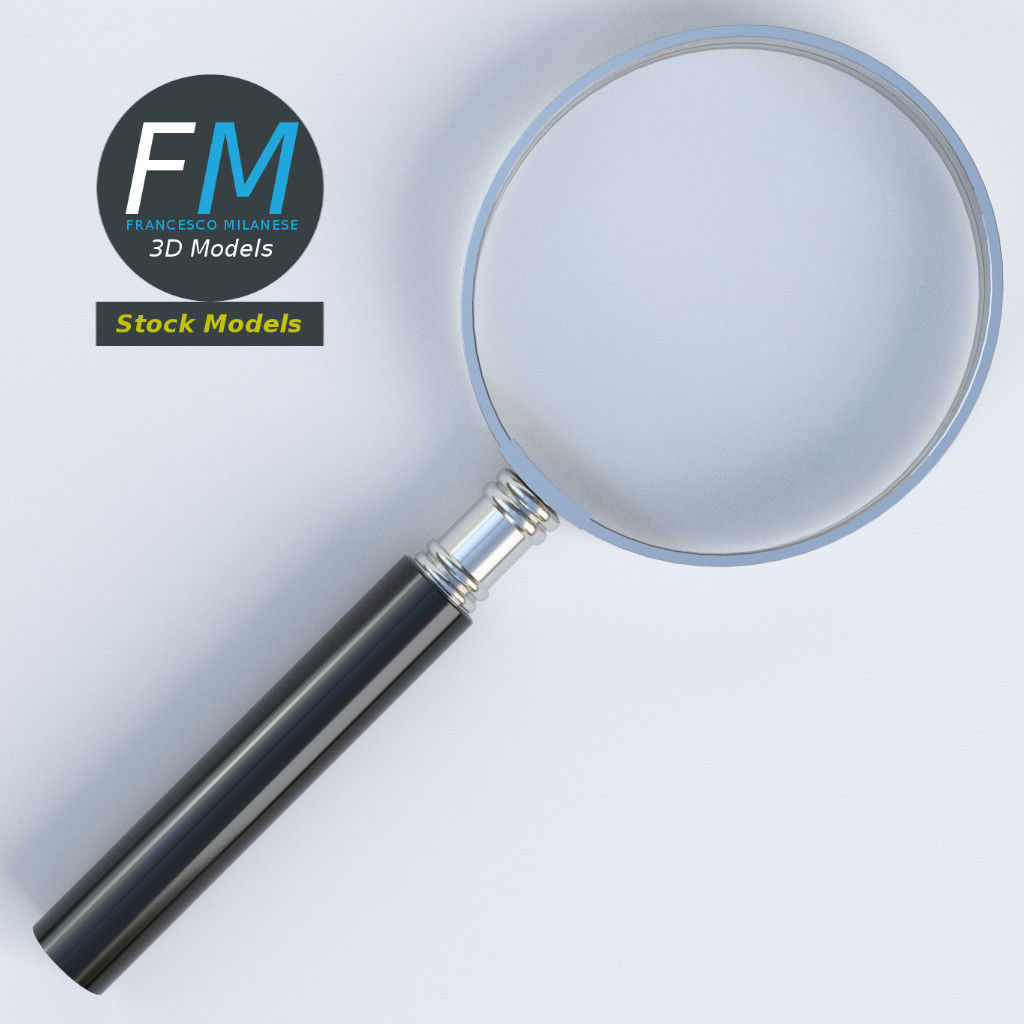 Magnifying glass 3D model_6