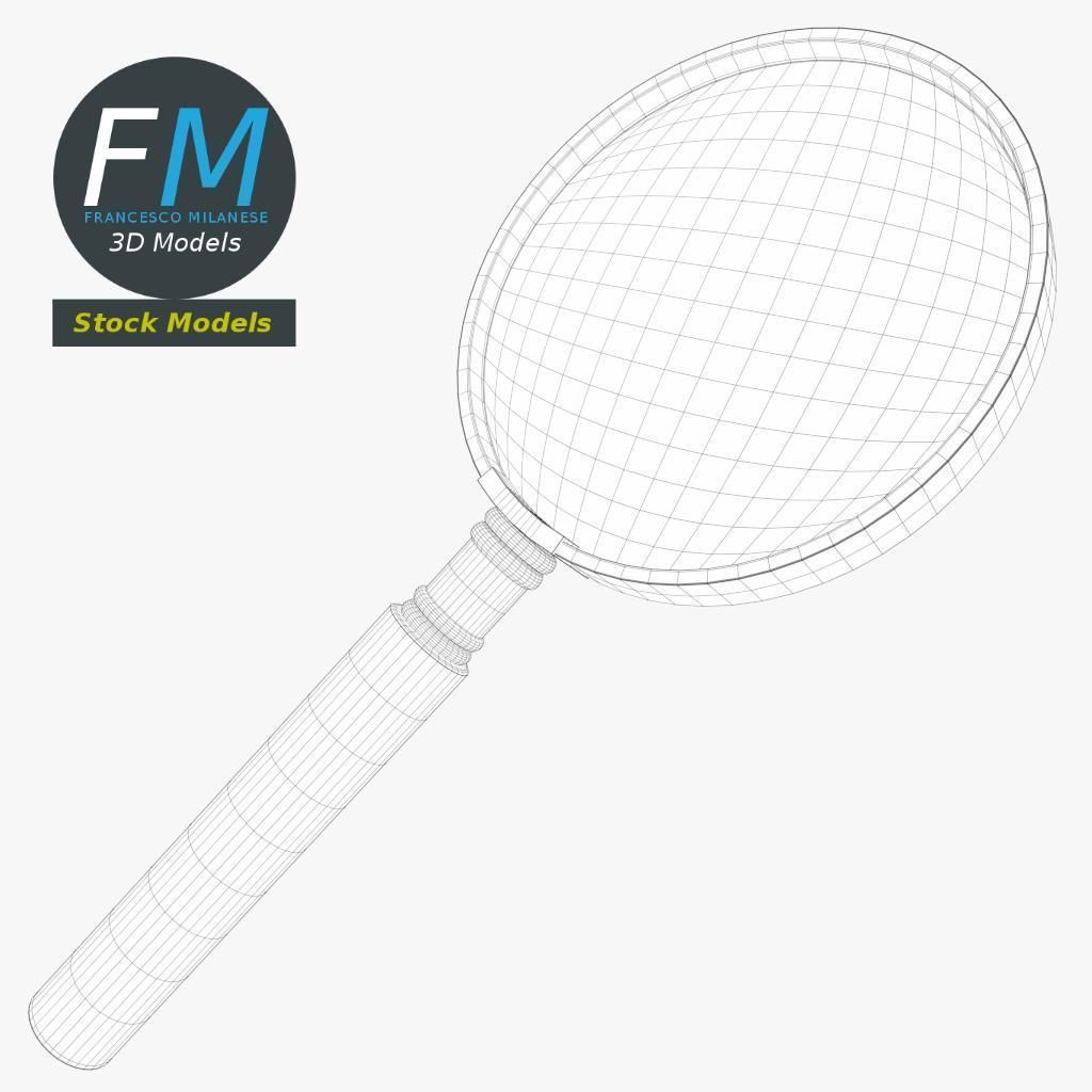 Magnifying glass 3D model_7