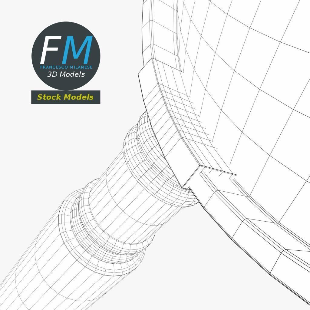 Magnifying glass 3D model_8