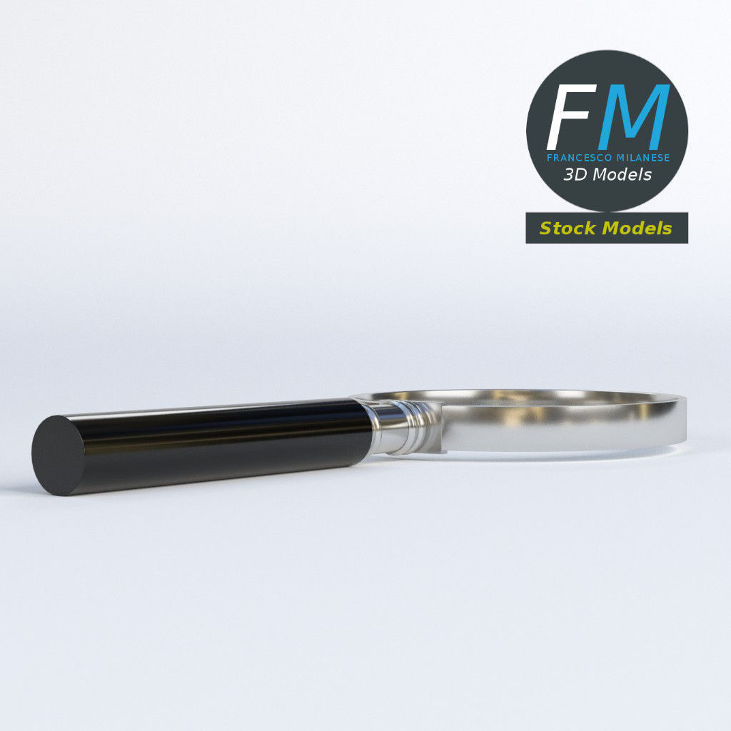 Magnifying glass 3D model_3