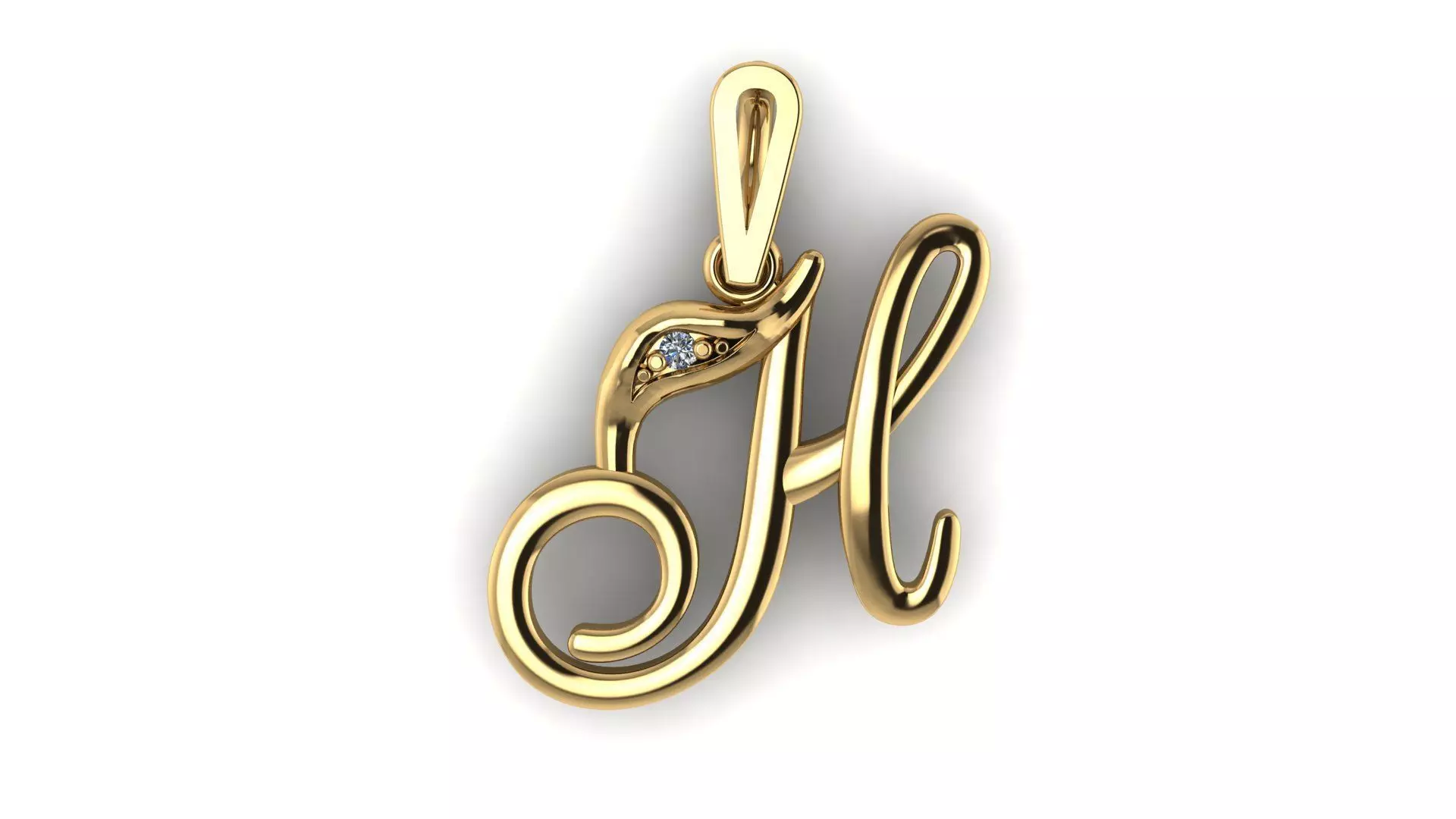 Letter H 3D print model 3D print model 3D print model