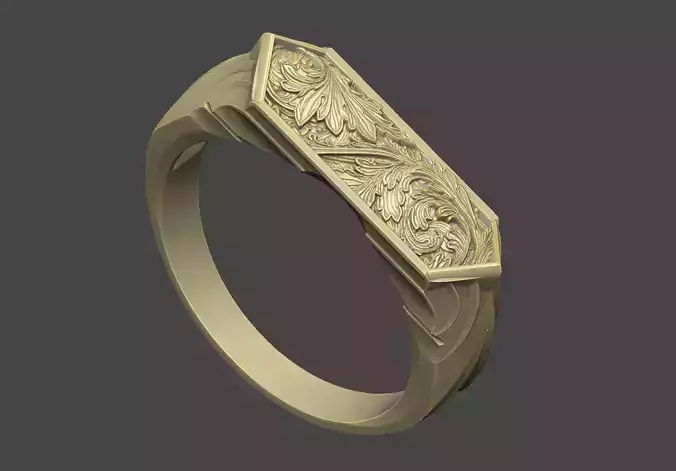 Pattern royal kingdom knight floral design 3D print model