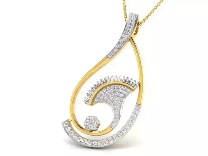 Jewelry 3D Models with render and 3dm  stl - DP-5351