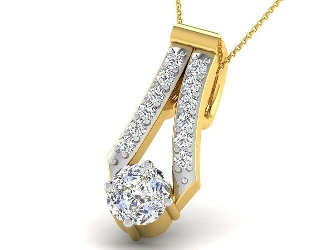 Jewelry 3D Models with render and 3dm  stl - DP-5355 3D print model