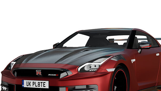 Nissan GT-R 2024 Low-poly 3D model