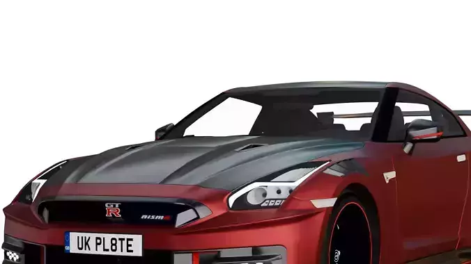 Nissan GT-R 2024 Low-poly 3D model