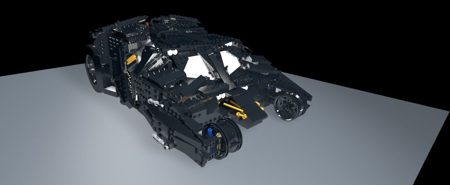 Legobatmobile lego armored vehicle 3D model