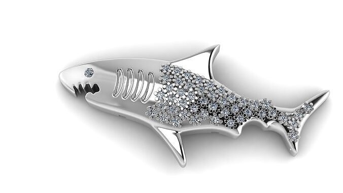 shark  3D model 3D print model