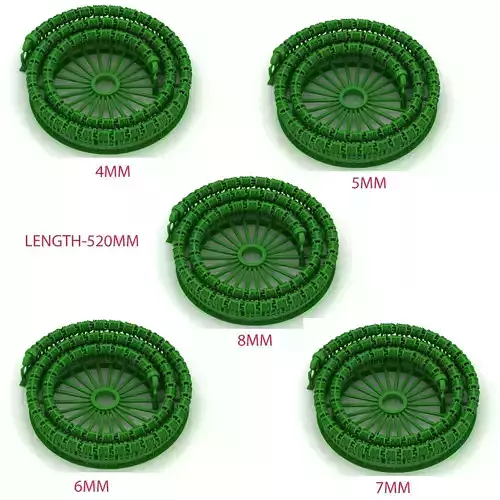  5 Size Luxury Textured Chain Detailed 3D Model  3D Model Collection