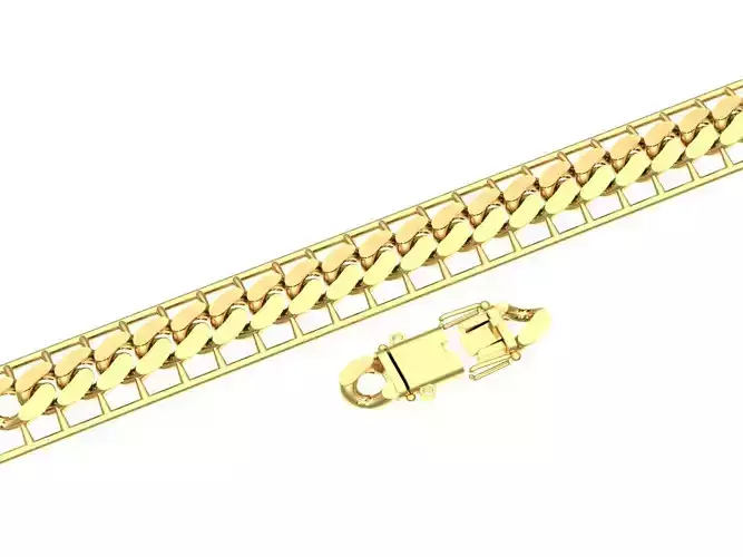 JH Bracelet  01 Cuban Link Chain