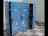 lowpoly school locker Free low-poly 3D model_1