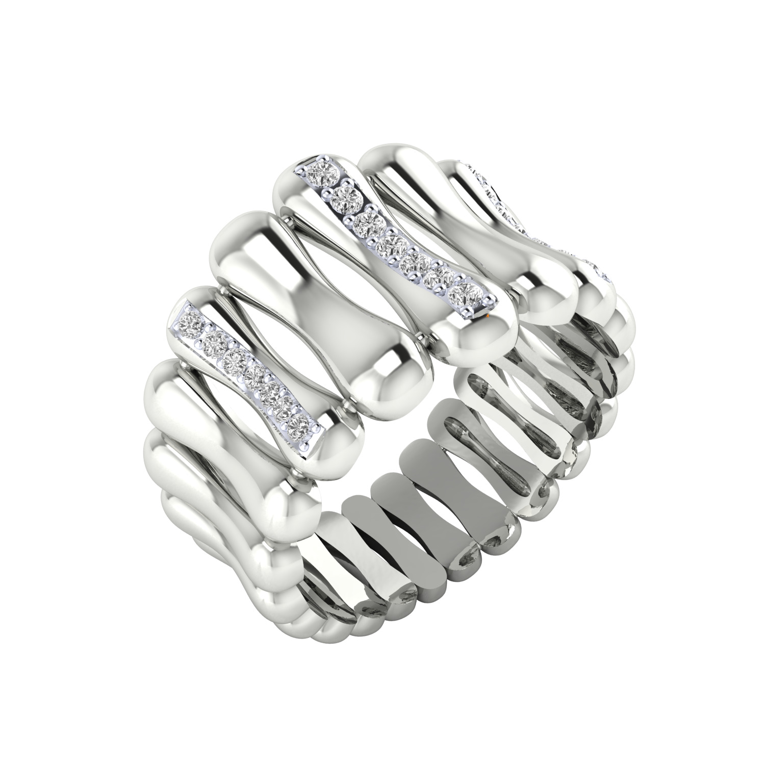 Women Ring Render 3dm STL MTL SLC JCD OBJ FBX Details 3D print model_2