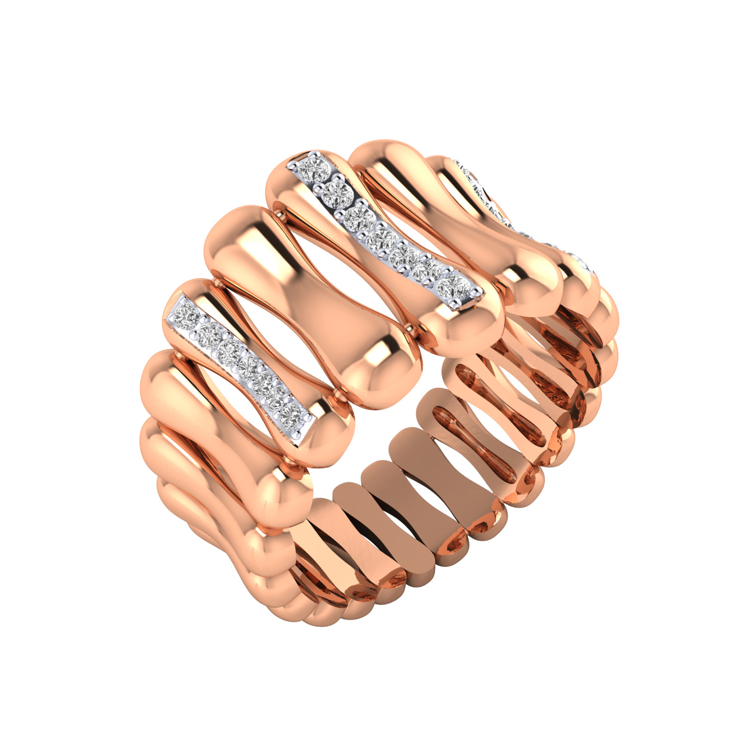 Women Ring Render 3dm STL MTL SLC JCD OBJ FBX Details 3D print model_5