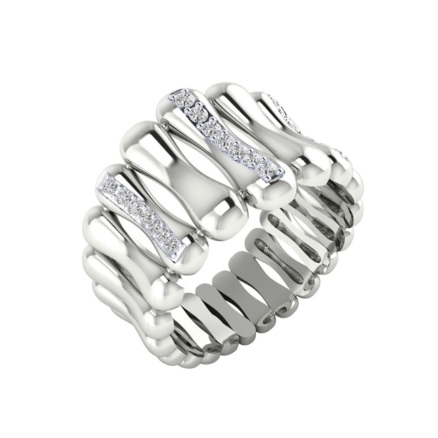 Women Ring Render 3dm STL MTL SLC JCD OBJ FBX Details 3D print model_12