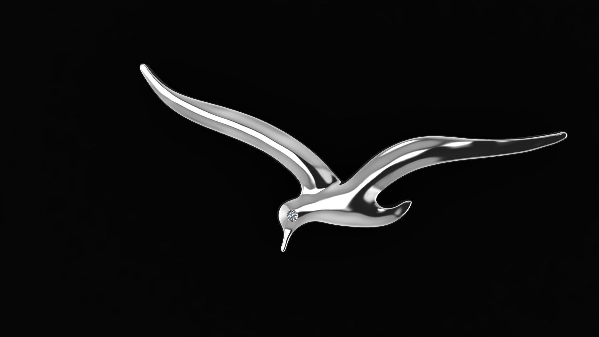 BIRD PENDANT 3D print model 3D print model_3