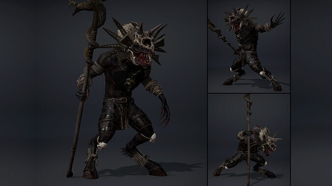 Mist Mage Arm2 Brutal Low-poly 3D model