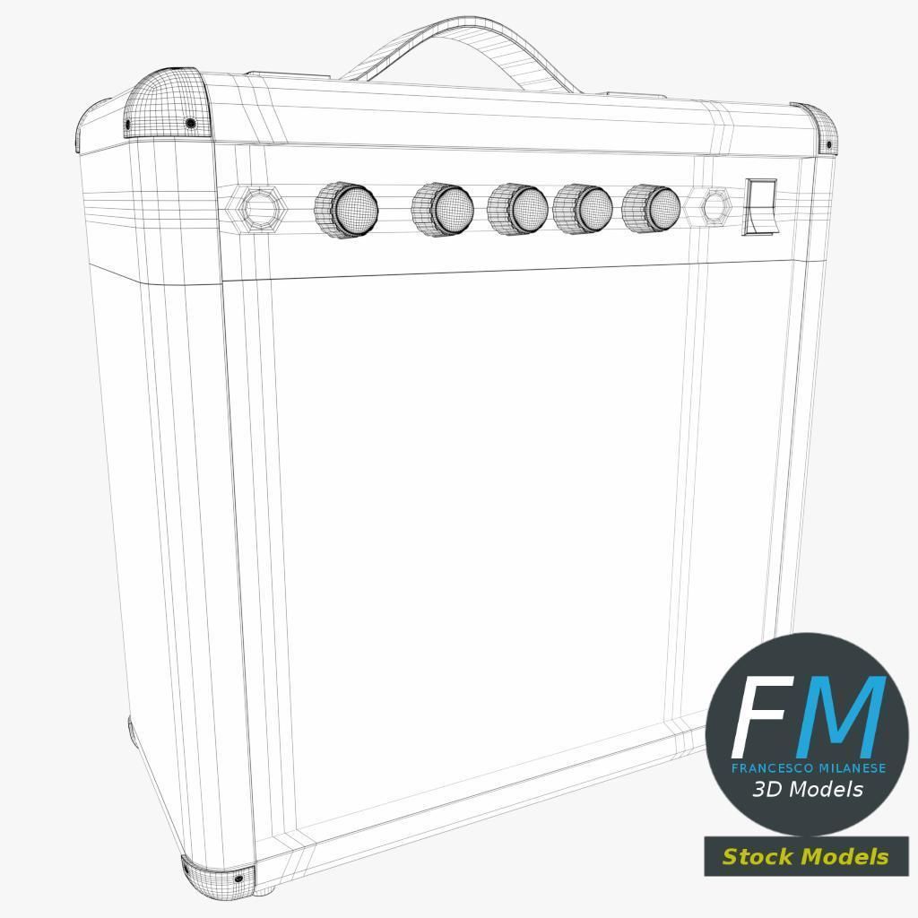 Guitar amplifier 3D model_7