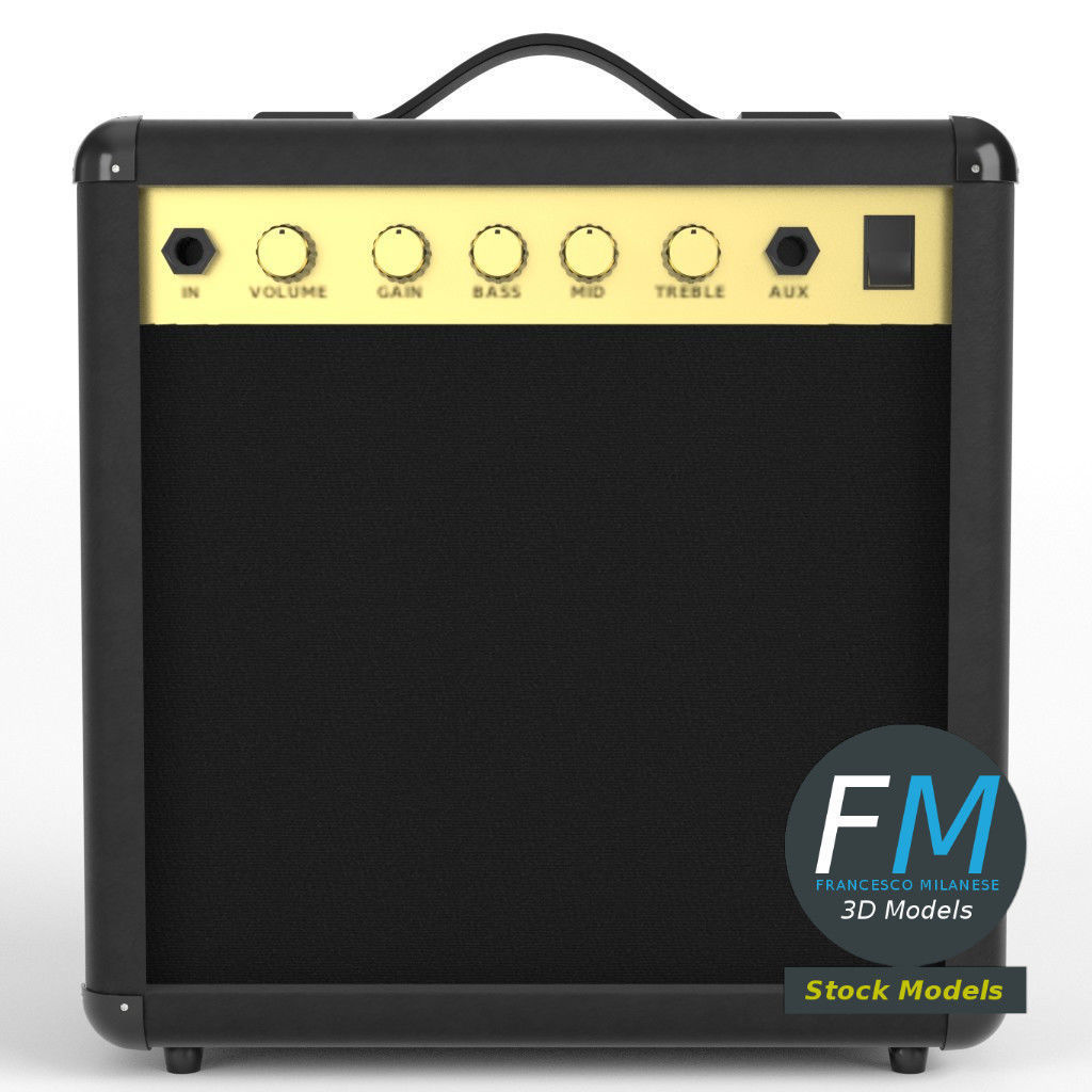 Guitar amplifier 3D model_3