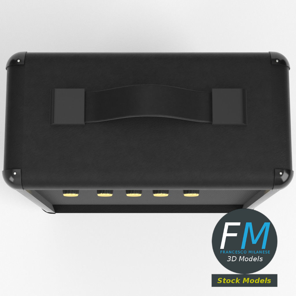 Guitar amplifier 3D model_6