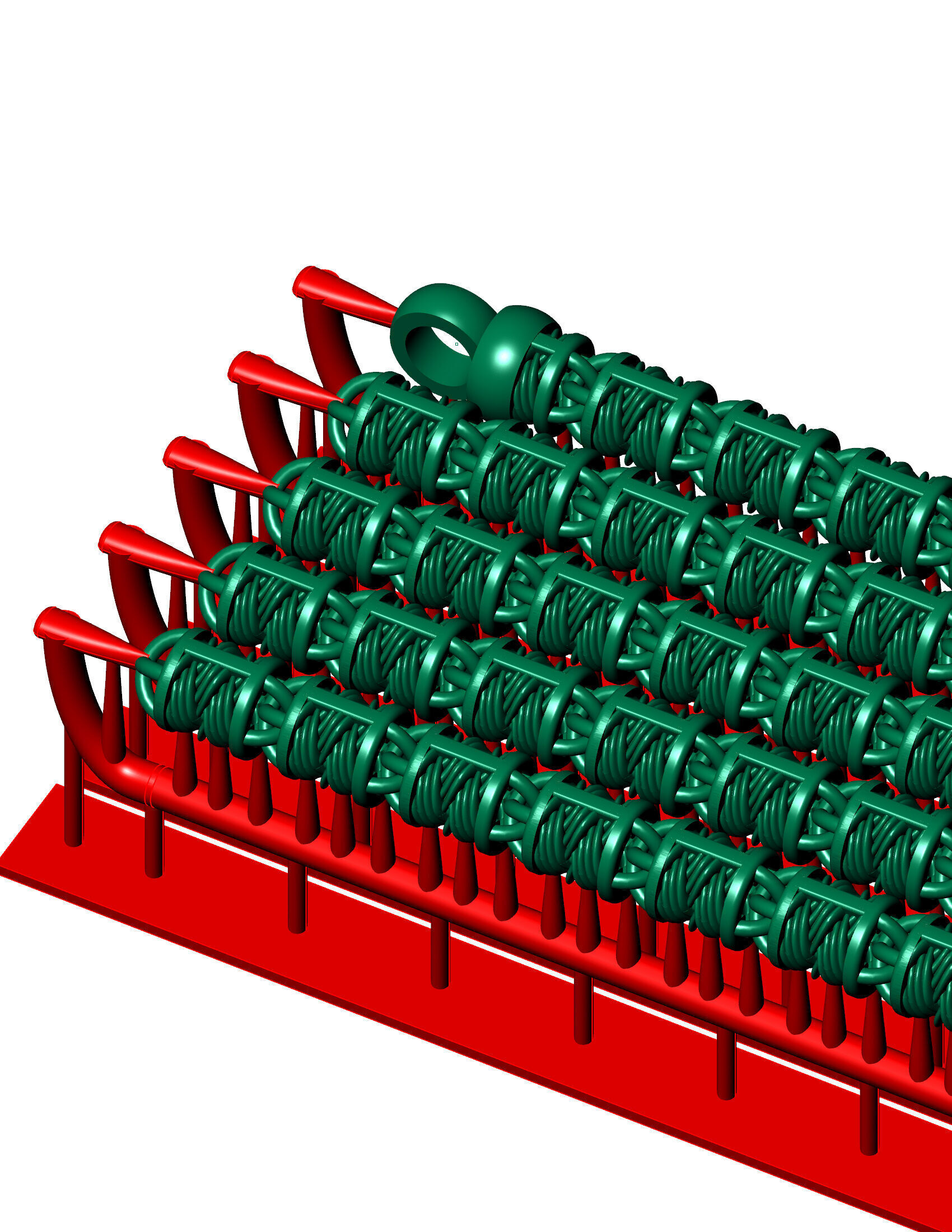 8mm STRICK TYPE Luxury Textured Chain Detailed 3D Model 3D print model_2