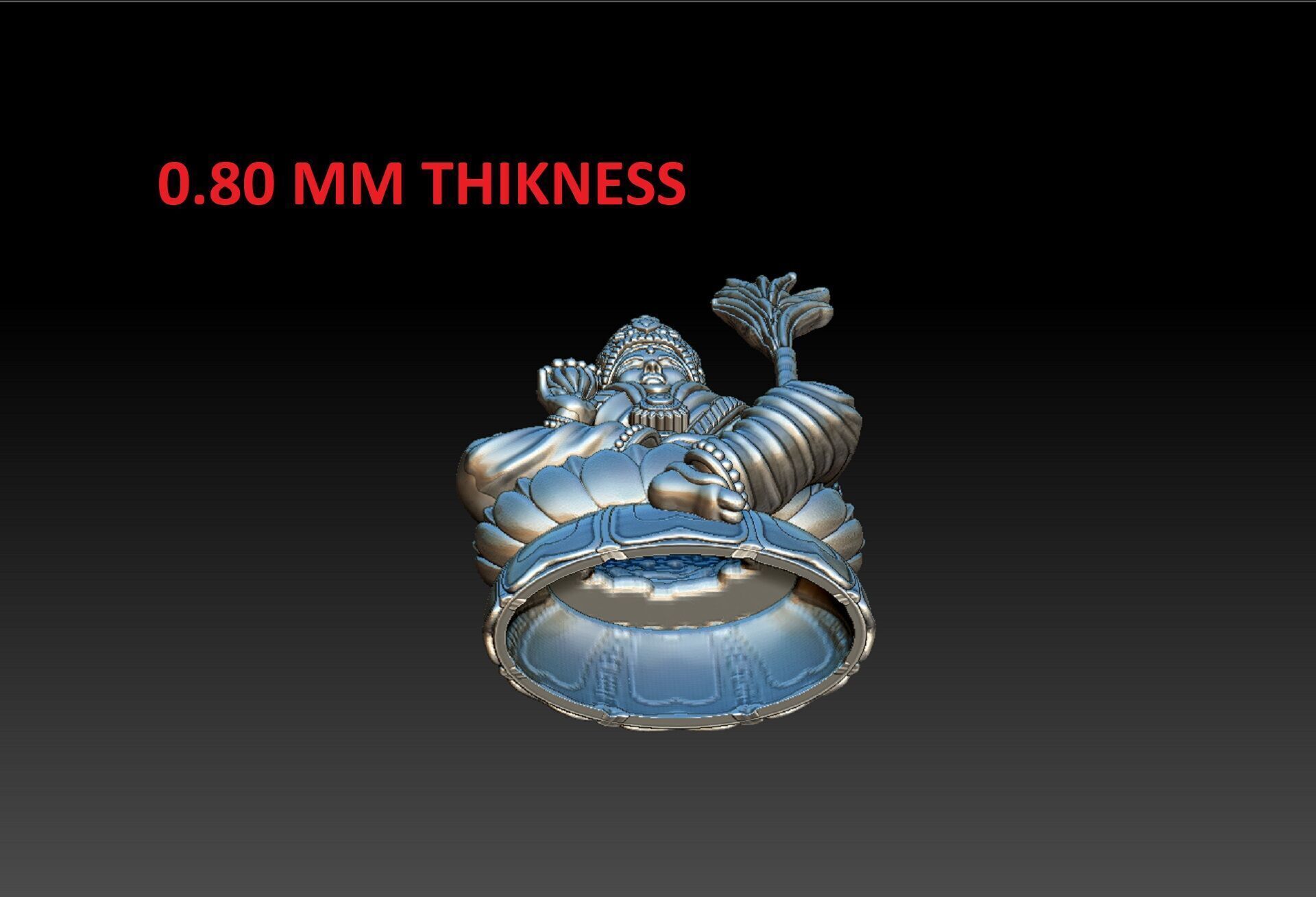 Lalitha Devi idol statue 3d 3D print model_5