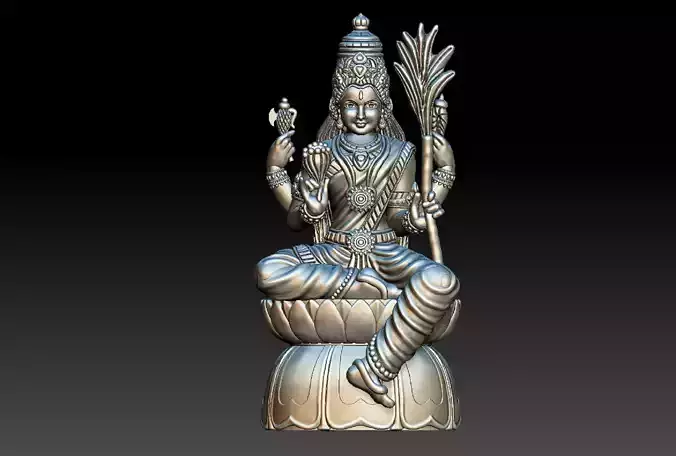 Lalitha Devi idol statue 3d
