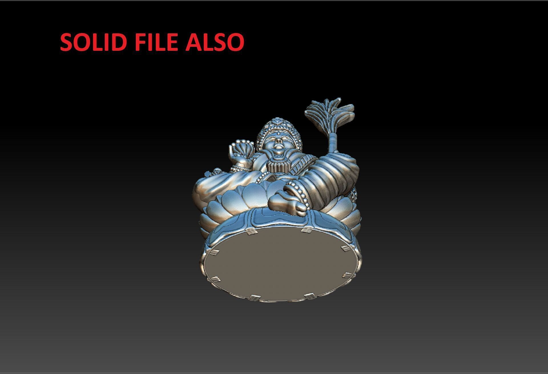 Lalitha Devi idol statue 3d 3D print model_6